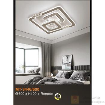 Đèn mâm led có remote Verona Ø600*H100 - 3 chế độ MT-3446/600