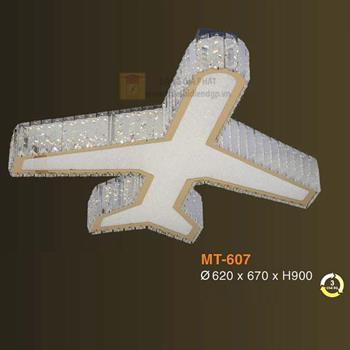 Đèn mâm ốp trần máy bay trang trí Verona Ø620*670*H900 - ánh sáng 3 màu MT-607