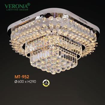 Đèn Mâm pha lê cao cấp Verona Ø600*H290 - 3 chế độ MT-952