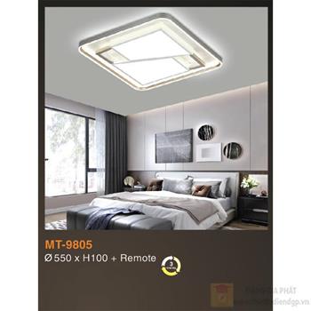 Đèn mâm led có remote Verona Ø550*H100 - 3 chế độ MT-9805