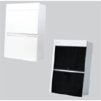 Tủ điện âm tường Nanoco NDB124P 16-24 Module mặt nhựa và đế kim loại NDB124P