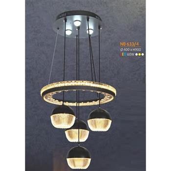 Đèn thả trần trang trí Ø400*H900 - Led 3 màu - 150W NB 633/4