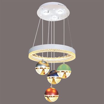 Đèn thả trần trang trí Ø400*H900 - Led 3 màu - 150W NB 634/4