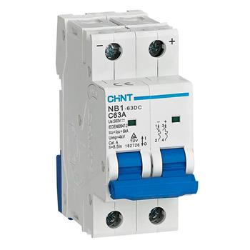 Cầu dao tự động CHINT MCB 2P NB1-63DC DC500V 6kA 2P NB1-63DC DC500V 6kA