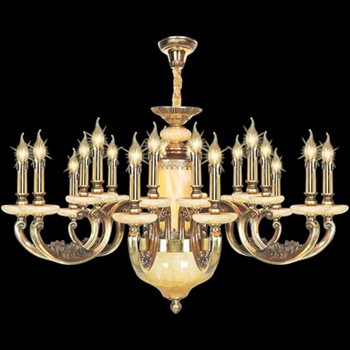 Đèn chùm nến kiểu cổ điển Ø1000*H600+500, E14*18 Lamp NC 1115/9+9