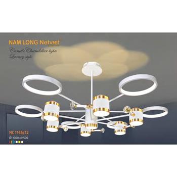 Đèn chùm trang trí phong cách trang trọng Ø1000*H500 - LED 3 CĐ NC 1145/12