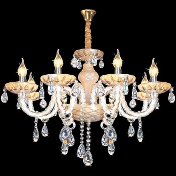 Đèn chùm nến kiểu sang trọng Ø700*H550+500, E14*8 Lamp, 14 Hạt lớn, 36 Hạt nhỏ NC 141/8