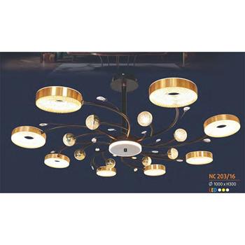 Đèn chùm trang trí phong cách trang trọng Ø1000*H300 - LED 3 CĐ NC 203/16