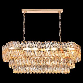 Đèn chùm pha lê phong cách cổ điển Ø850-450*H300+500 - E14*12 lamp NC 81993 C