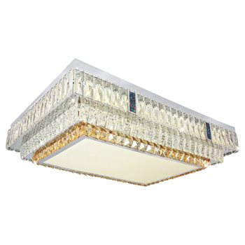 Đèn mâm vuông pha lê Ø800-600 x H160, 3 màu ánh sáng NC 847