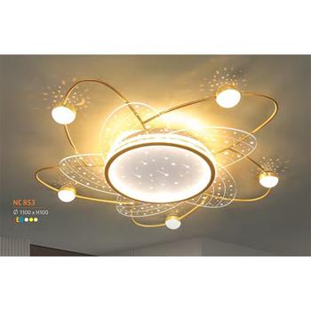 Đèn mâm ốp trần Led tròn Ø1100*H100 - LED 3 CĐ NC 853