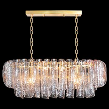 Đèn chùm pha lê phong cách cổ điển Ø750-350*H250+500 - E14*6 lamp NC 8802 C