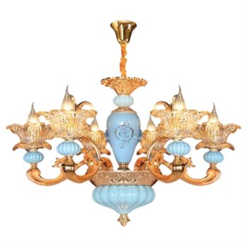 Đèn chùm đá Ø700 x H450 + 500, E14 x 6 lamp NC 9220/6