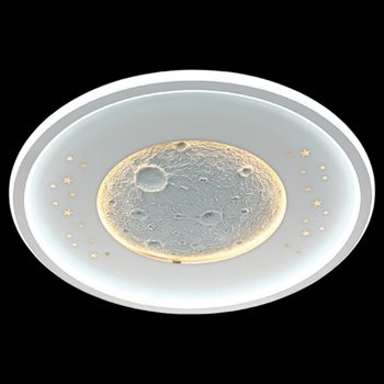 Đèn mâm ốp trần tròn mica Ø500*H50 Led 160W 3 màu ánh sáng NC 924