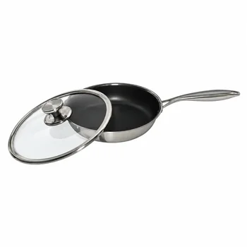 Chảo Inox chống dính có nắp Nanoco NCWR241A-I L478 x W260 x H110mm NCWR241A-I