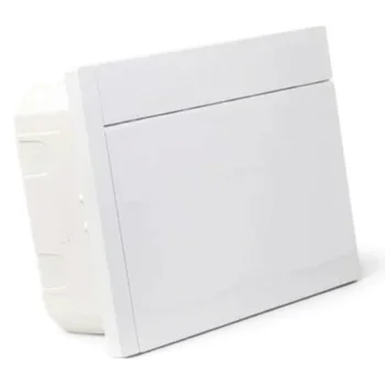 Tủ điện âm tường Nanoco NDB108P 4-8 Module mặt và đế nhựa NDB108P