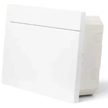 Tủ điện âm tường Nanoco NDB112P 8-12 Module mặt và đế nhựa NDB112P