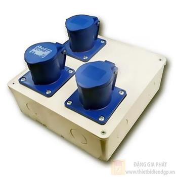 Bộ tủ điện phân phối 3 ổ cắm công nghiệp PCE 3P 16A IP44 PCE NDB313