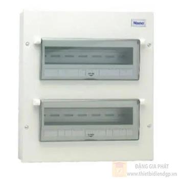 Tủ điện 12-28 Module Nanoco vỏ và đế kim loại âm tường NDP120
