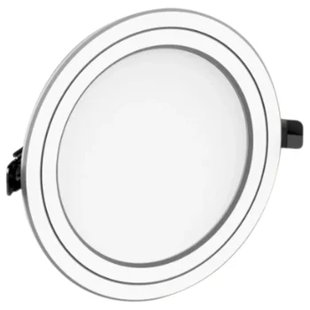 Đèn âm trần downlight Nanoco Eco Meatal Series 10W (viền bạc) NEMD10xS90