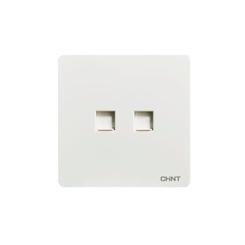 Ổ cắm mạng 2 cổng 8 lõi (Cat6) CHINT NEW2-M20510 NEW2-M20510