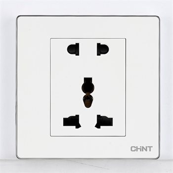 Ổ cắm 2 chấu & Ổ cắm 3 chấu đa năng CHINT NEW2-S11140 13A 250V NEW2-S11140