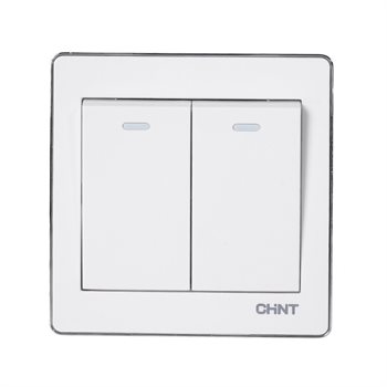 Công tắc đôi 1 chiều CHINT NEW6-D00300 16AX 250V NEW6-D00300