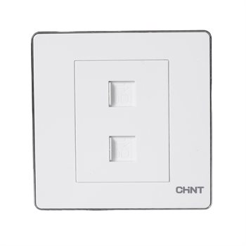 Ổ cắm mạng đôi 8 dây CHINT NEW6-D20510 cat6 NEW6-D20510