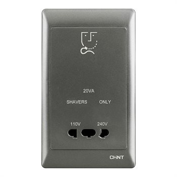 Ổ cắm dao cạo râu CHINT NEW7-300/PS 110V/220V (size 2) NEW7-300/PS