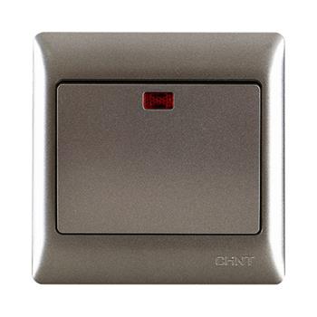 Bộ công tắc đơn 2 cực 1 chiều CHINT NEW7-G00150/PS 20A 250V có đèn báo NEW7-G00150/PS