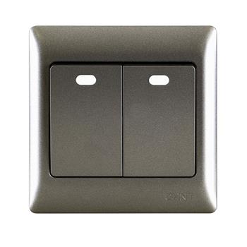 Bộ công tắc đôi 2 chiều CHINT NEW7-G00401A 10AX 250V NEW7-G00401A