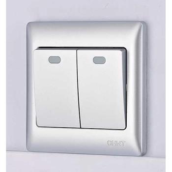 Bộ công tắc đôi 2 chiều CHINT NEW7-G00408A 10AX 250V NEW7-G00408A