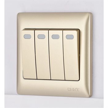 Công tắc bốn 1 chiều CHINT NEW7-G00702A 10AX 250V NEW7-G00702A
