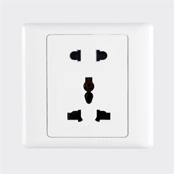 Ổ cắm 2 chấu và ổ cắm đa năng CHINT NEW7-G11140 13A 250V NEW7-G11140