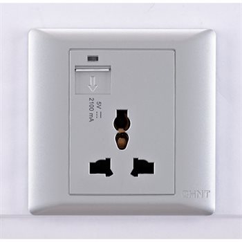 Ổ cắm đa năng có USB CHINT NEW7-G13118 13A NEW7-G13118