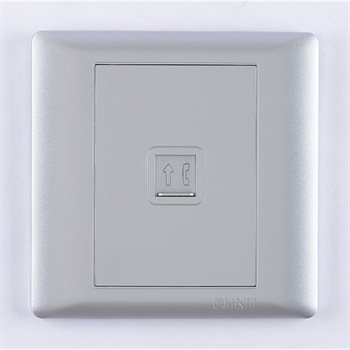 Bộ ổ cắm điện thoại đơn 4 lõi CHINT NEW7-G20308A Silver NEW7-G20308A