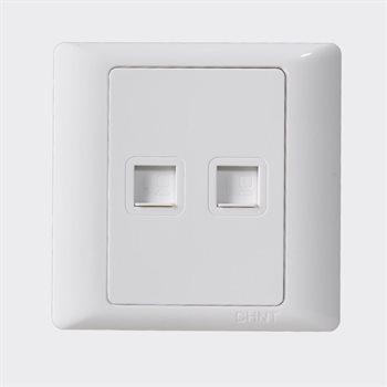 Ổ cắm mạng Cat 5e đôi 8 lõi CHINT NEW7-G20500A NEW7-G20500A