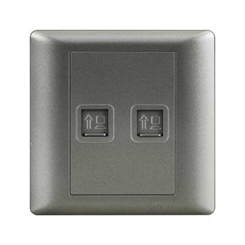 Ổ cắm mạng Cat 5e đôi 8 lõi CHINT NEW7-G20501A NEW7-G20501A