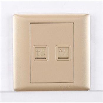 Ổ cắm mạng Cat 5e đôi 8 lõi CHINT NEW7-G20502A NEW7-G20502A