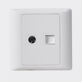 Ổ cắm Tivi, Ổ cắm đơn thoại CHINT NEW7-G20700A NEW7-G20700A