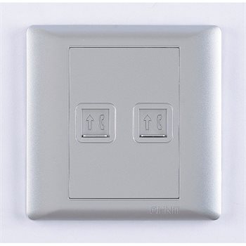 Ổ cắm đơn thoại đôi 4 lõi CHINT NEW7-G20808A NEW7-G20808A