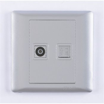 Ổ cắm Tivi, ổ cắm mạng Cat 5e CHINT NEW7-G21208A NEW7-G21208A