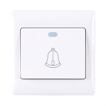 Bộ nút nhấn chuông CHINT NEW7-G30200A White 10A 250V NEW7-G30200A