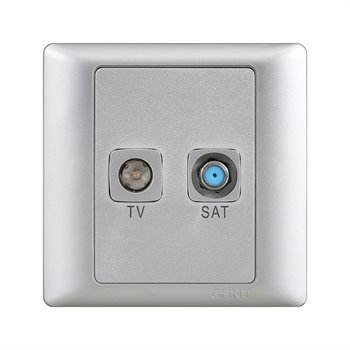Ổ cắm truyền hình vệ tinh TV-SAT CHINT NEW7-G32800/CS NEW7-G32800/CS