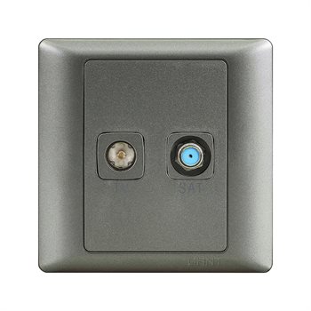 Ổ cắm truyền hình vệ tinh TV-SAT CHINT NEW7-G32800/PS NEW7-G32800/PS