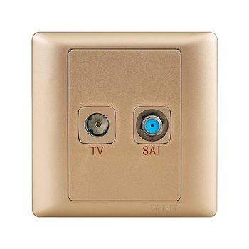 Ổ cắm truyền hình vệ tinh TV-SAT CHINT NEW7-G32800/X NEW7-G32800/X