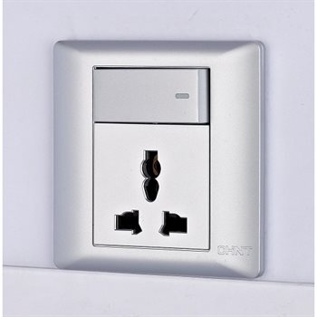 Ổ cắm đa năng có công tắc đơn 1 chiều CHINT NEW7-G42108 NEW7-G42108