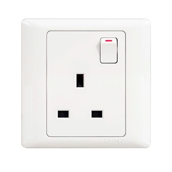 Ổ cắm 3 chấu có công tắc CHINT NEW7-G42700 13A 250V NEW7-G42700