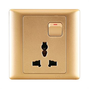 Ổ cắm đa năng có công tắc CHINT NEW7-G442/X 10A 250V NEW7-G442/X