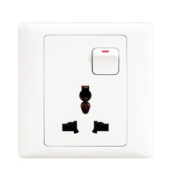 Ổ cắm đa năng có công tắc CHINT NEW7-G442 10A 250V NEW7-G442